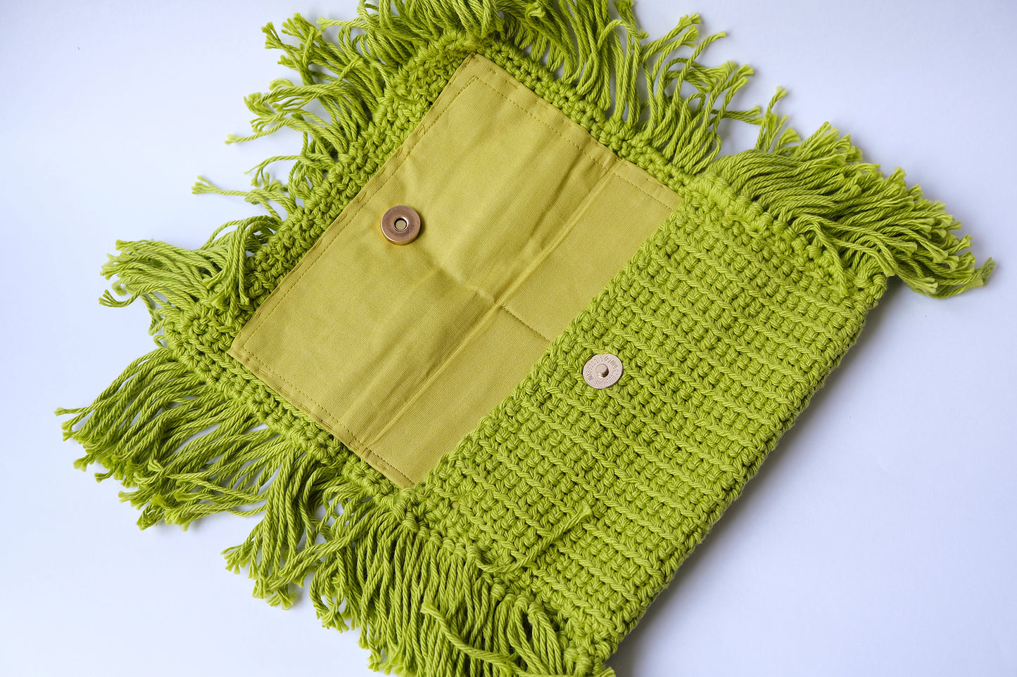 Green Crochet Bag
