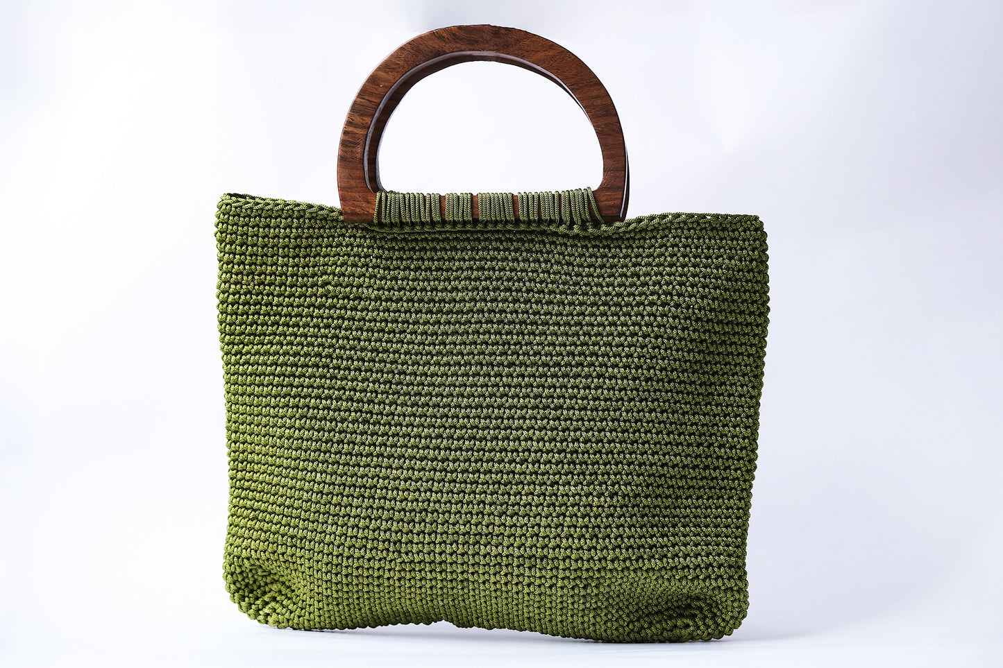 Green Crochet Handbag