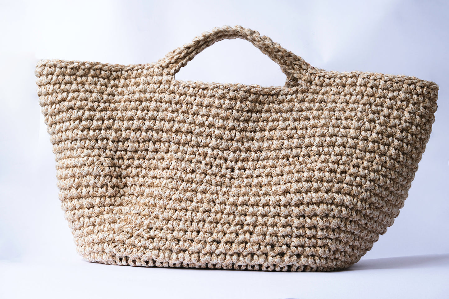 Jute Shopper Bag - Beige